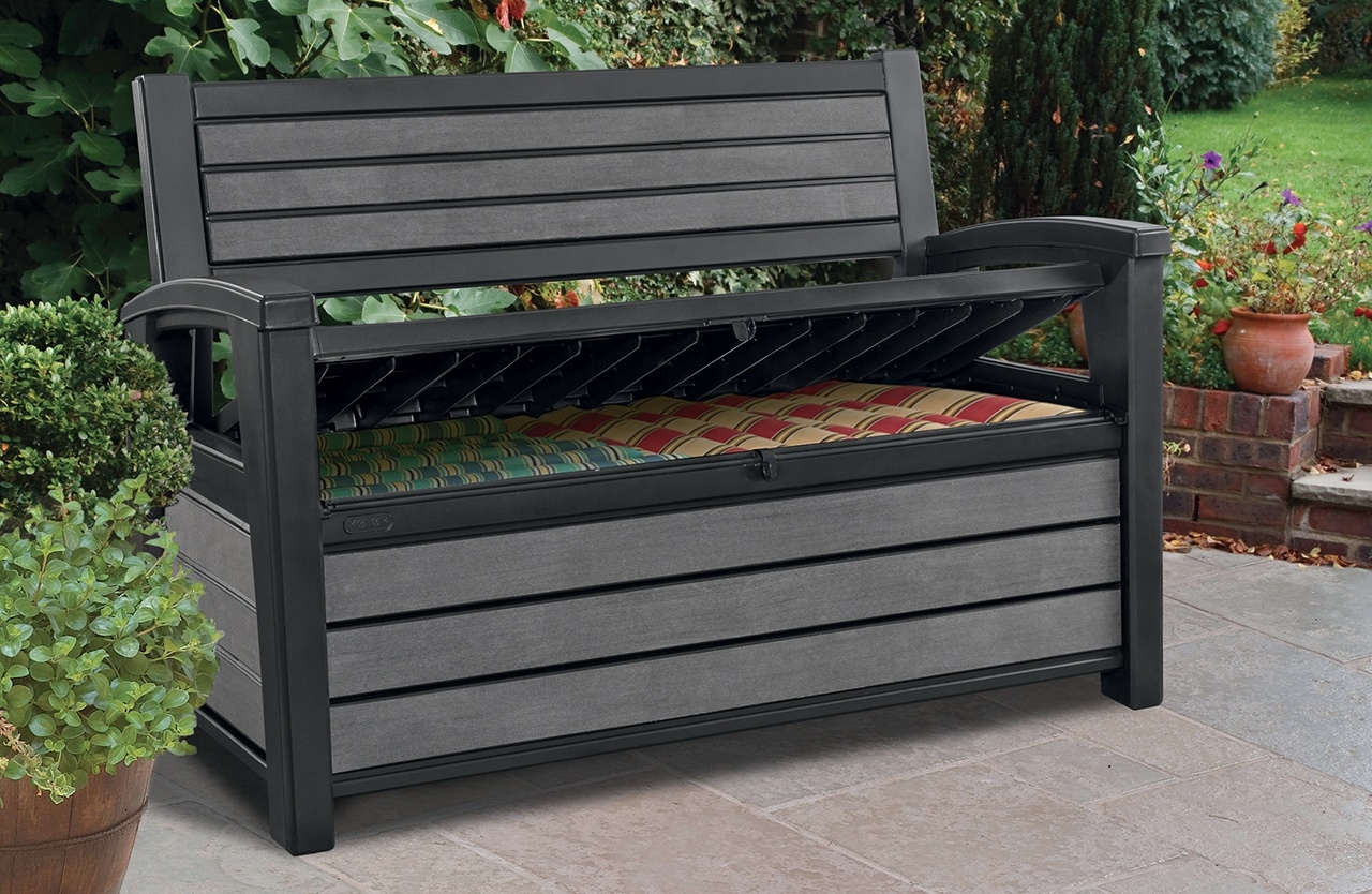 Skrzynia balkonowa z siedziskiem Keter HUDSON STORAGE BENCH 227L
