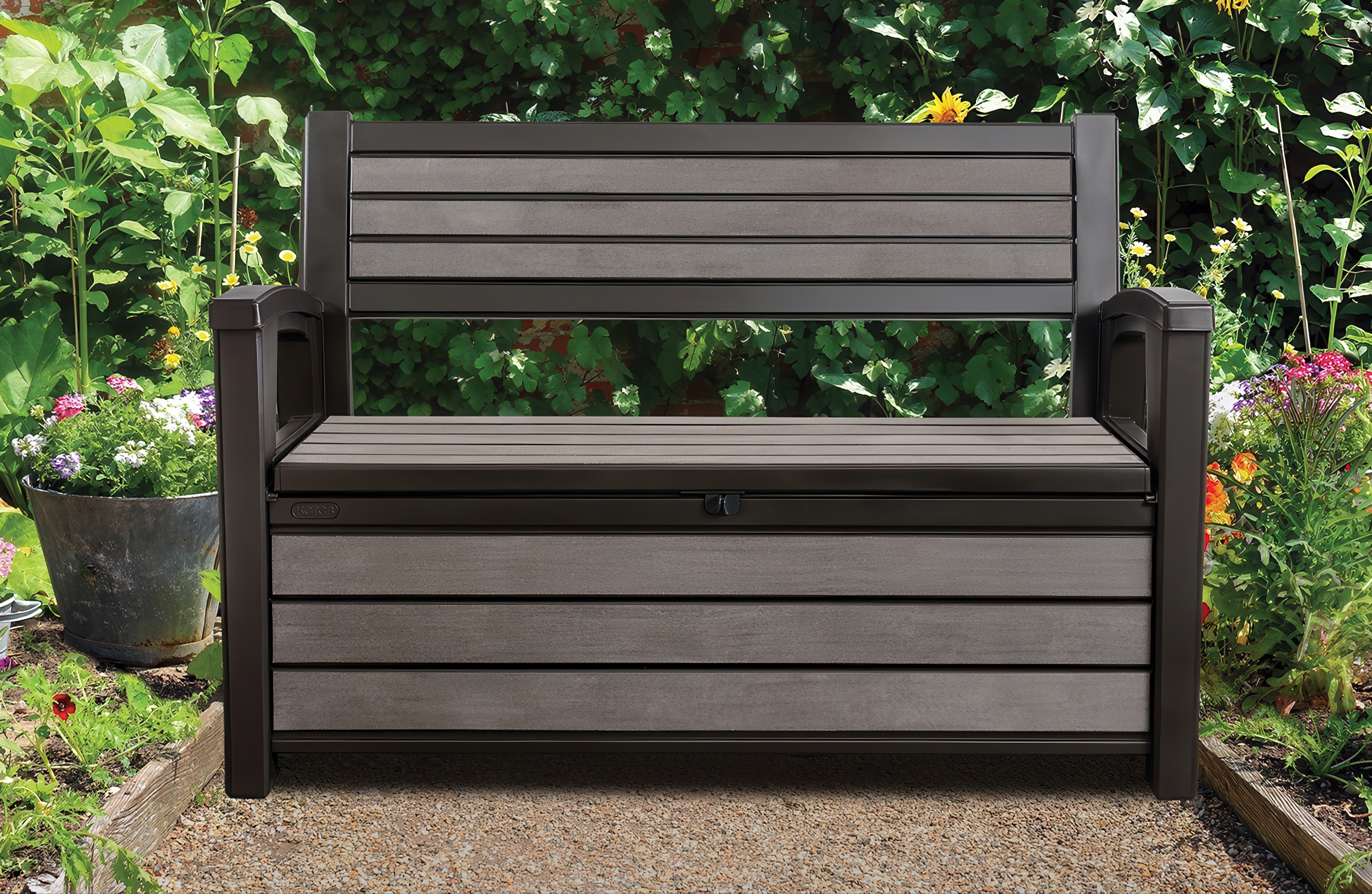 Skrzynie ogrodowe Skrzynia/Ławka Keter Hudson Storage Bench 227l
