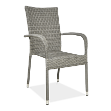 Krzesło z technorattanu FIESTA Dolphin Grey
