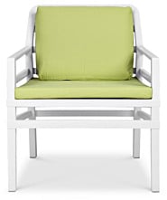 Fotel Nardi ARIA Bianco Acrilico Lime