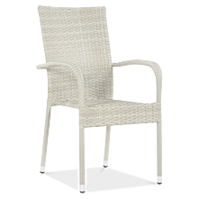 Krzesło z technorattanu FIESTA White