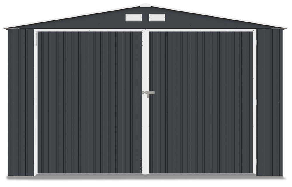 Metalowy garaż Kingston 380x480 Cold Grey - HARDMAISTER
