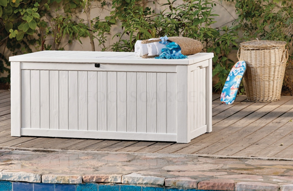Skrzynia na taras Keter ROCKWOOD BOX 570L Creme