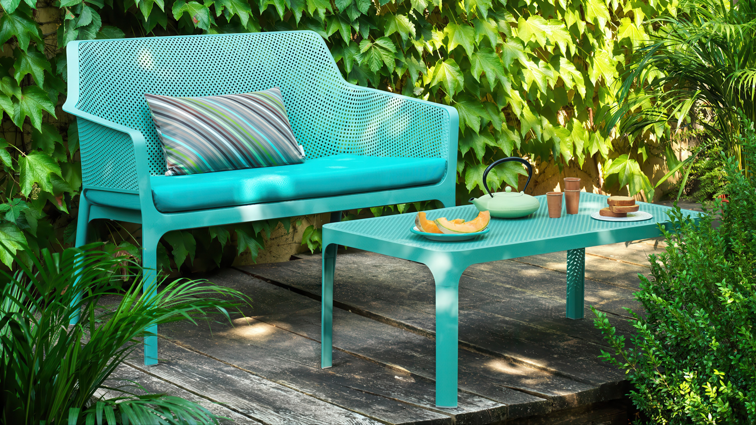 Nardi Net Bench Bianco - side view