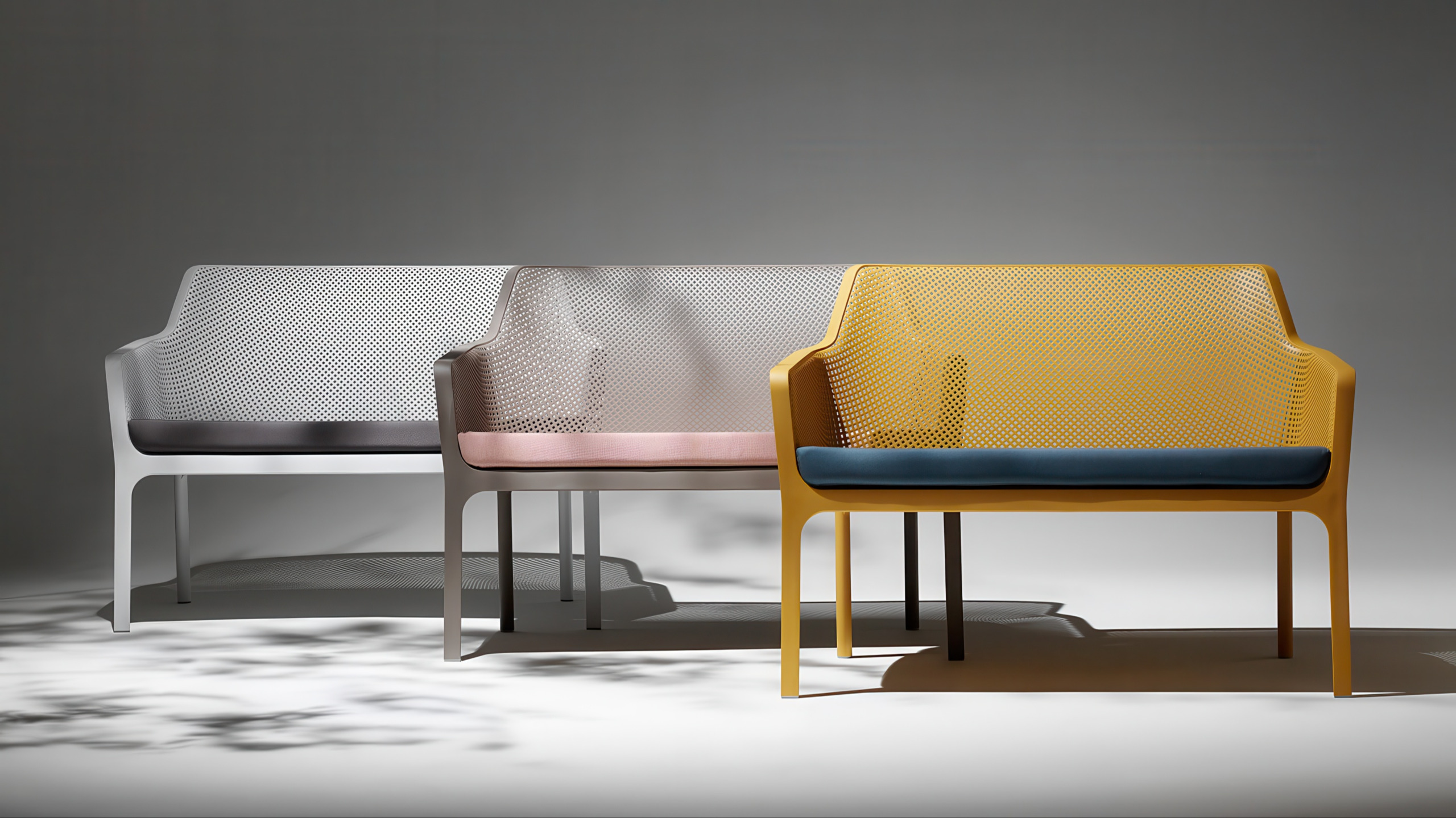 Nardi Net Bench Bianco - back view