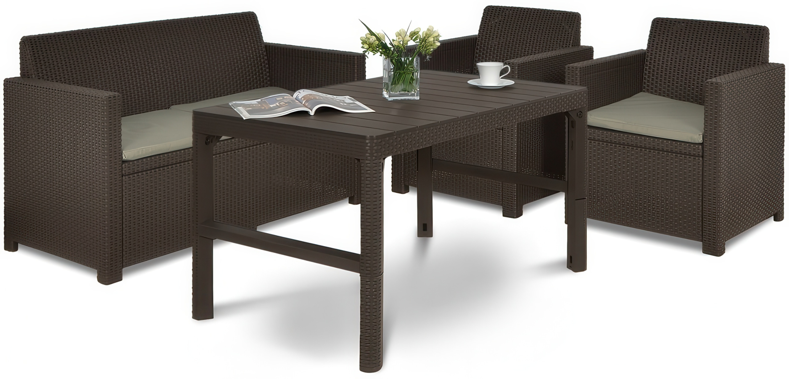 Комплект ALABAMA QUATTRO Brown у саду