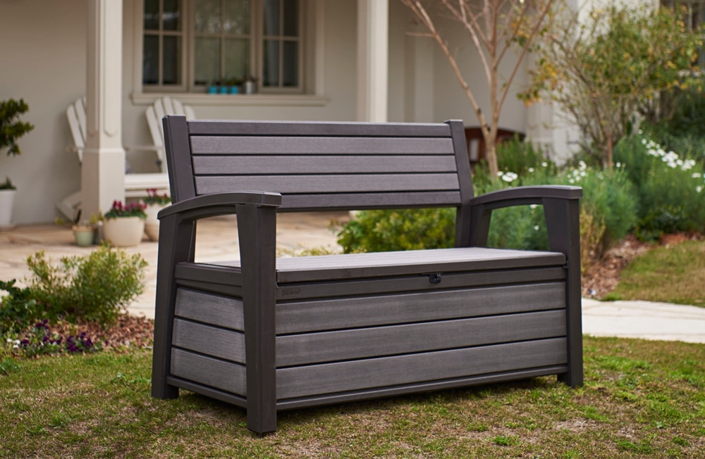 Keter hudson storage bench deals