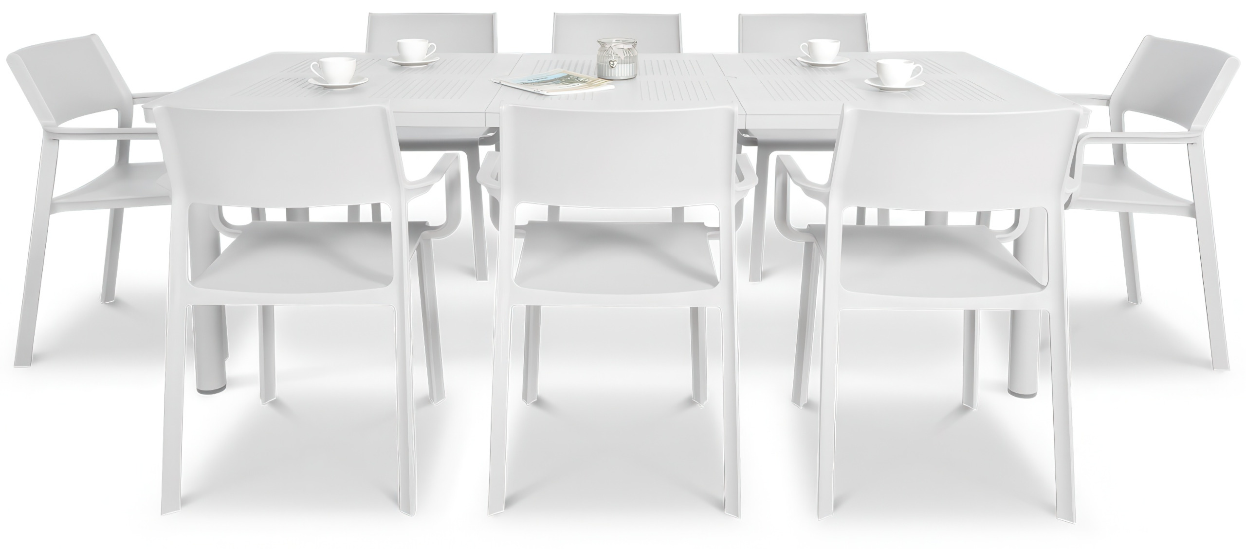 Садовий набір Nardi TRILL/LIBECCIO 8+1 Bianco