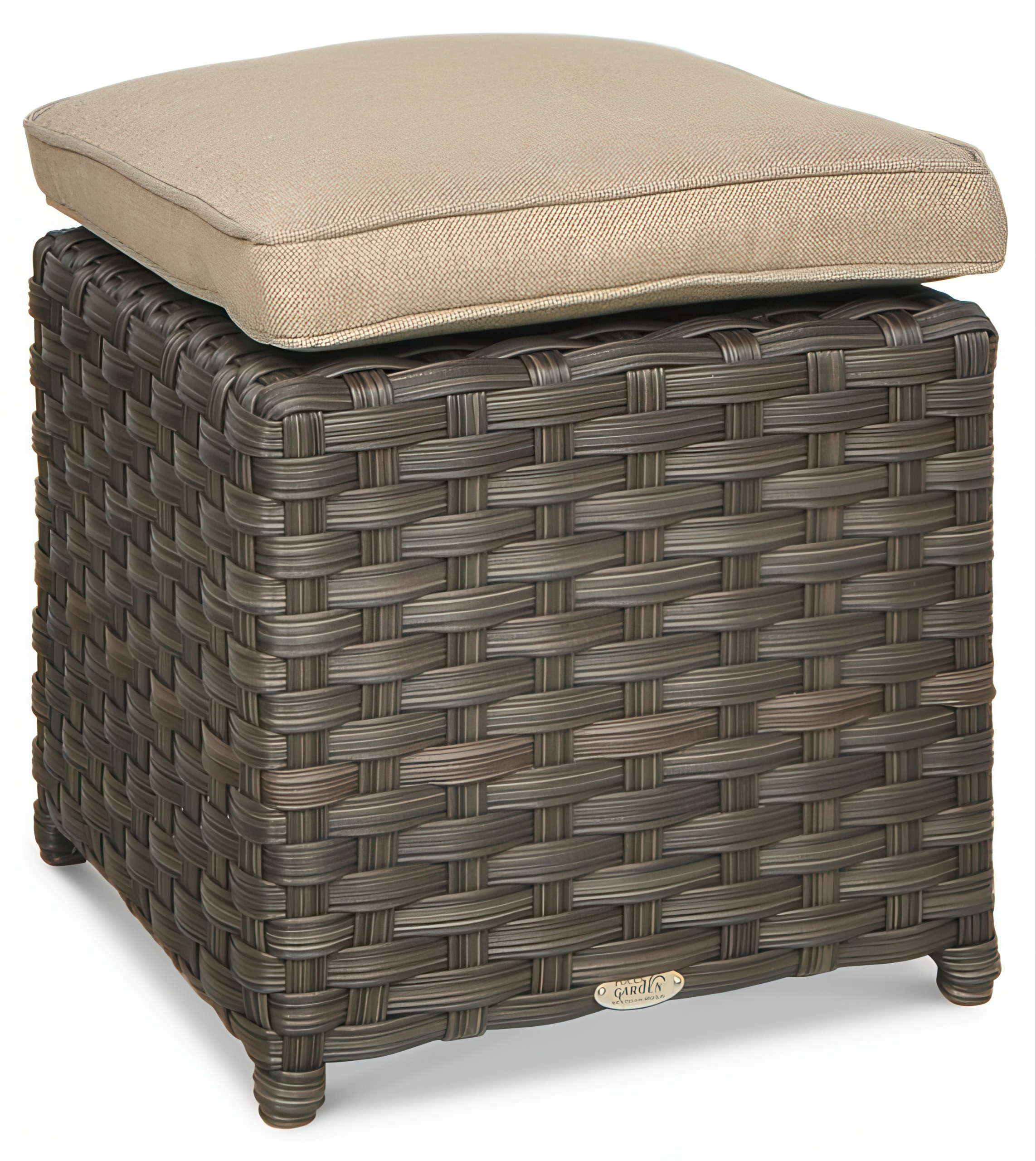 Кутовий диван з технораттану SANTANA DINING - коричневий - FocusGarden