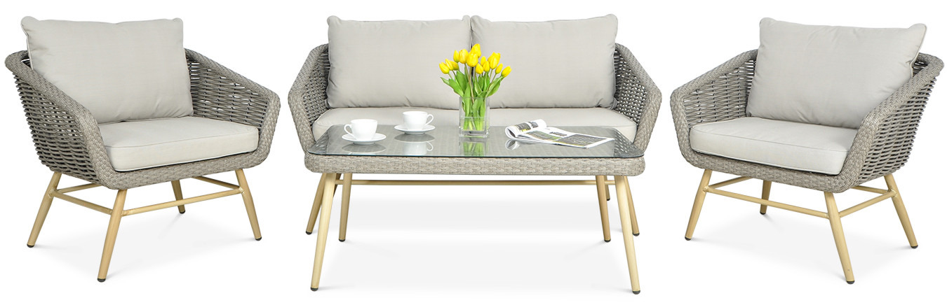 Zestaw mebli ogrodowych Roca Grey 2