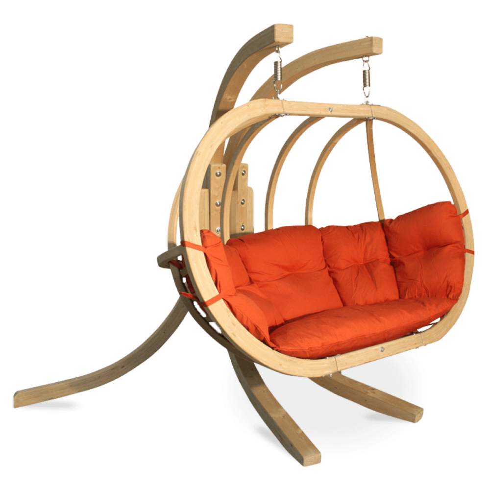 Fotel wiszący drewniany O-ZONE PREMIER Czerwony
