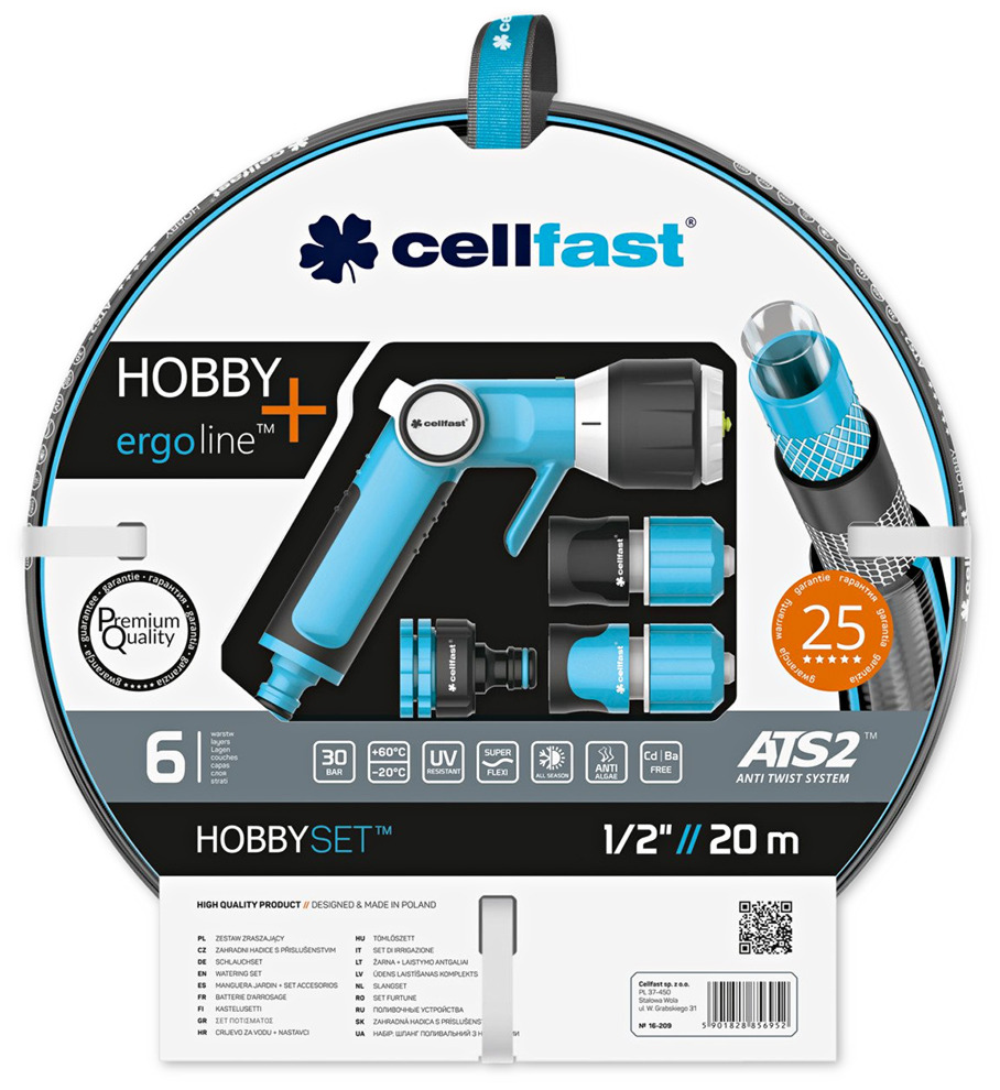 Zestaw HOBBY Wąż 1/2" 20m Cellfast