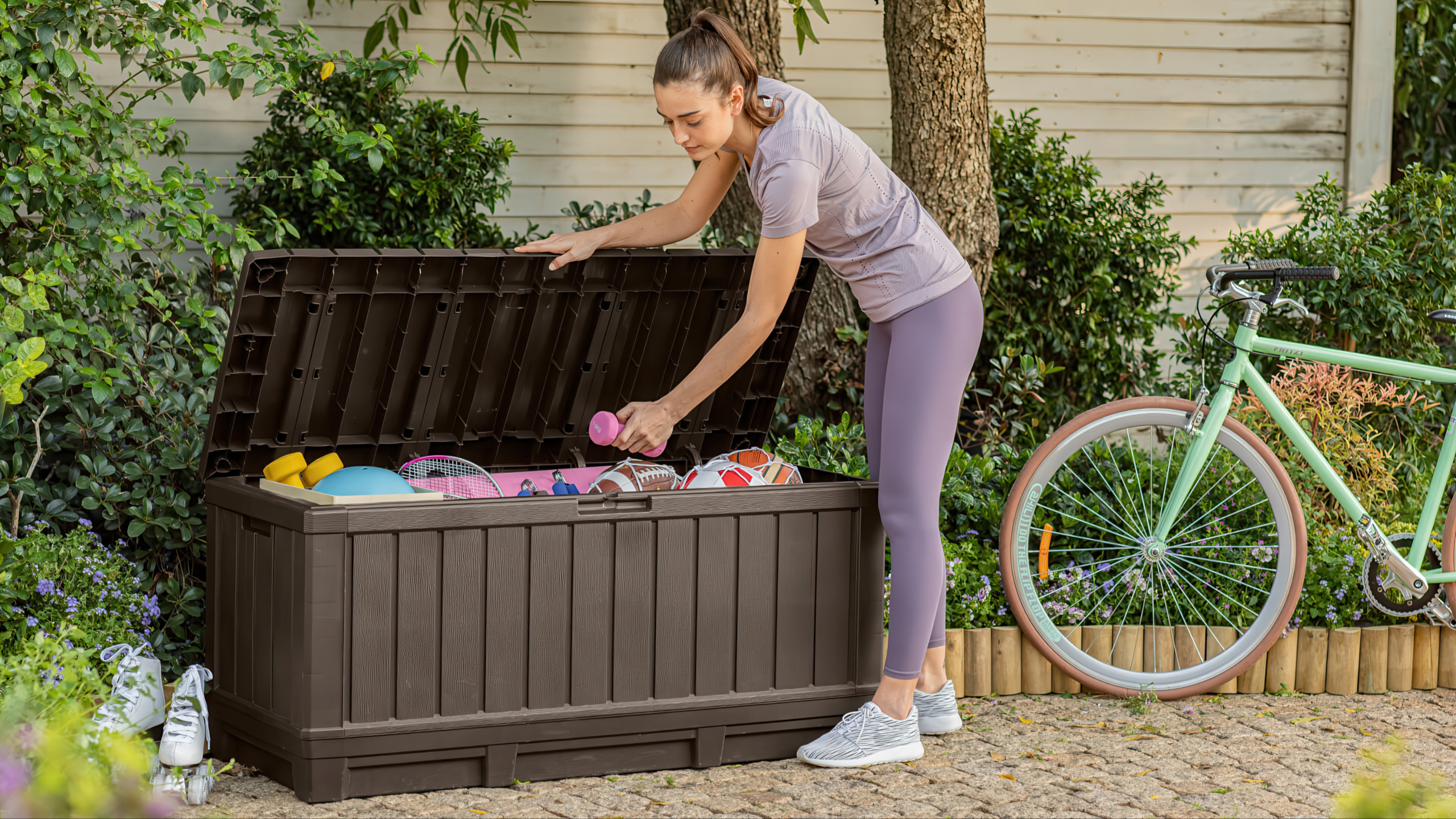 Садова скриня Keter KENTWOOD 350L Зберігання