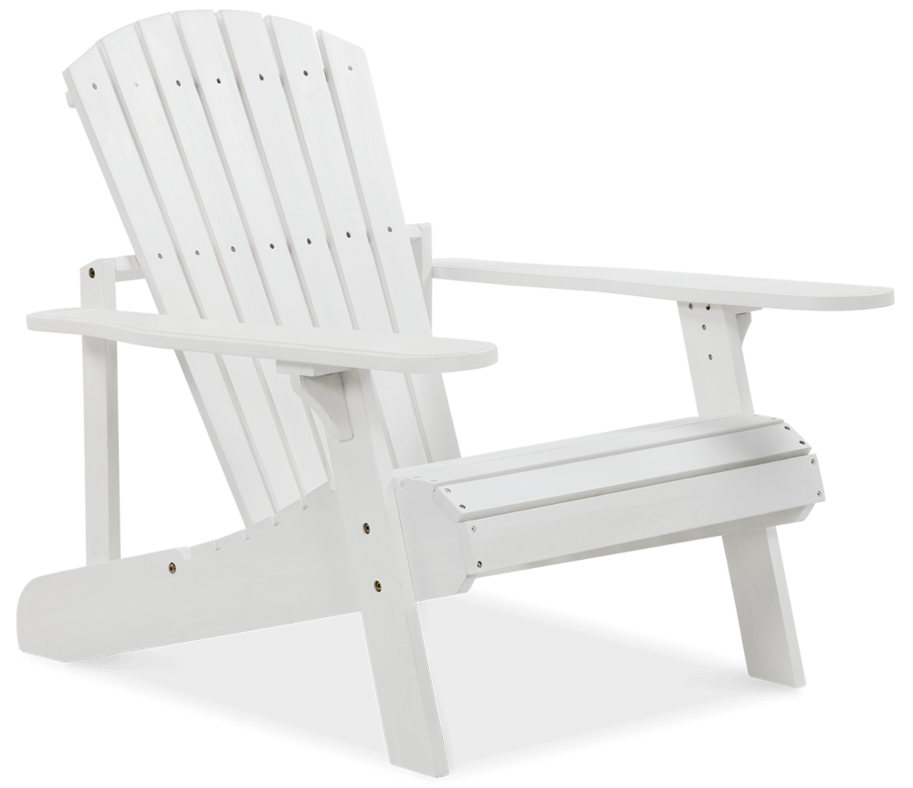 Fotel ogrodowy drewniany NARWIK White