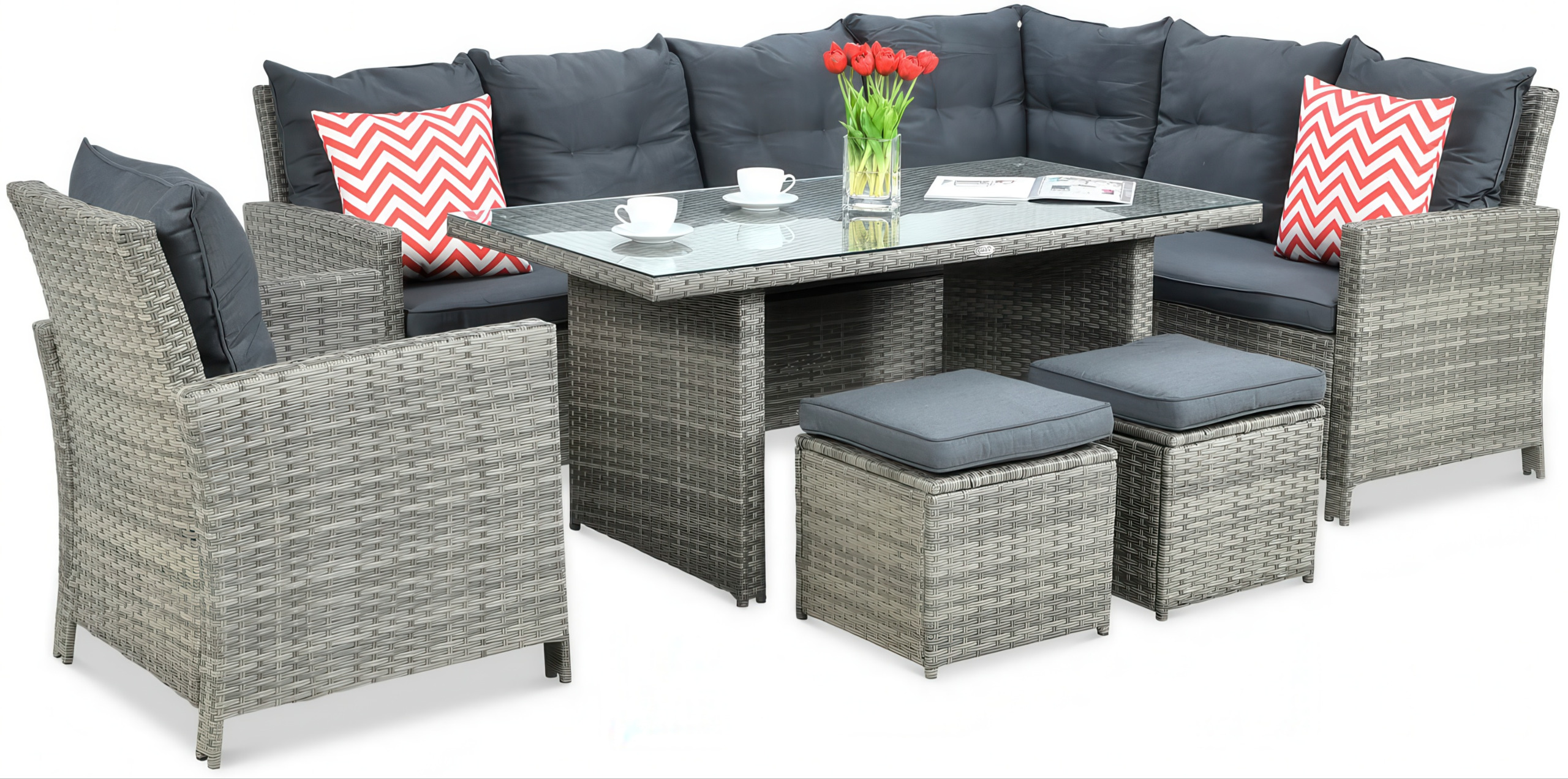 Кутовий диван IBIZA з техноротангу