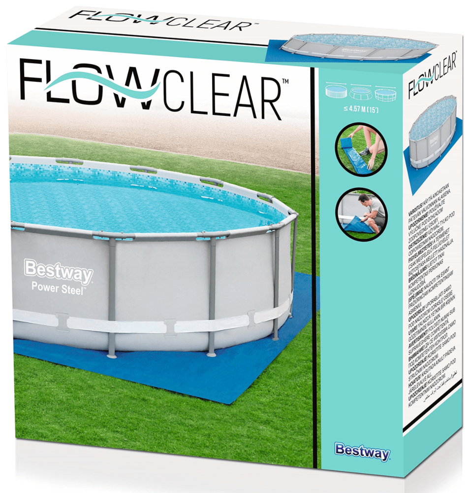 Płachta pod basen Flowclear 4.88x4.88m - BESTWAY