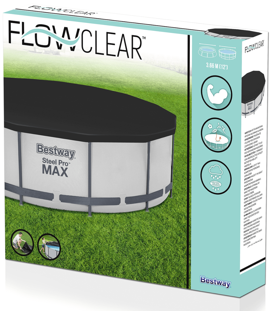 Przykrycie basenowe Flowclear 3.66m - BESTWAY