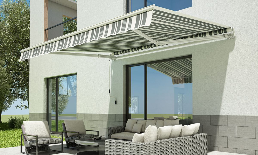 Markiza balkonowa 300x250 White/Grey - Gutroof