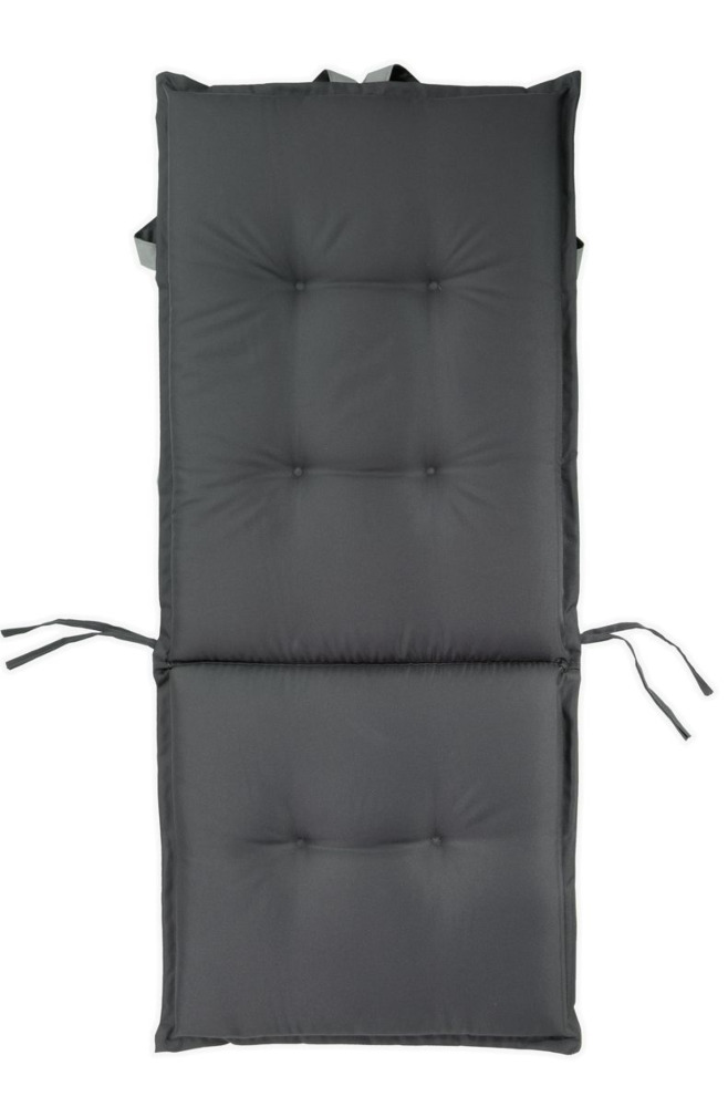 Poduszka na leżak z oparciem Smoke Grey 116x51cm dwustronna - MOODME