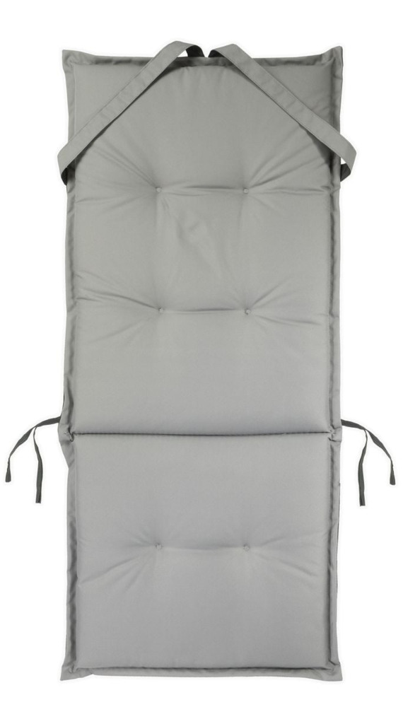 Poduszka na leżak z oparciem Smoke Grey 116x51cm dwustronna - MOODME