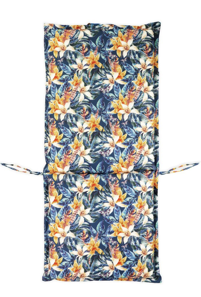 Poduszka na leżak ogrodowy dwustronna Sea Flower, 116x51cm- MOODME