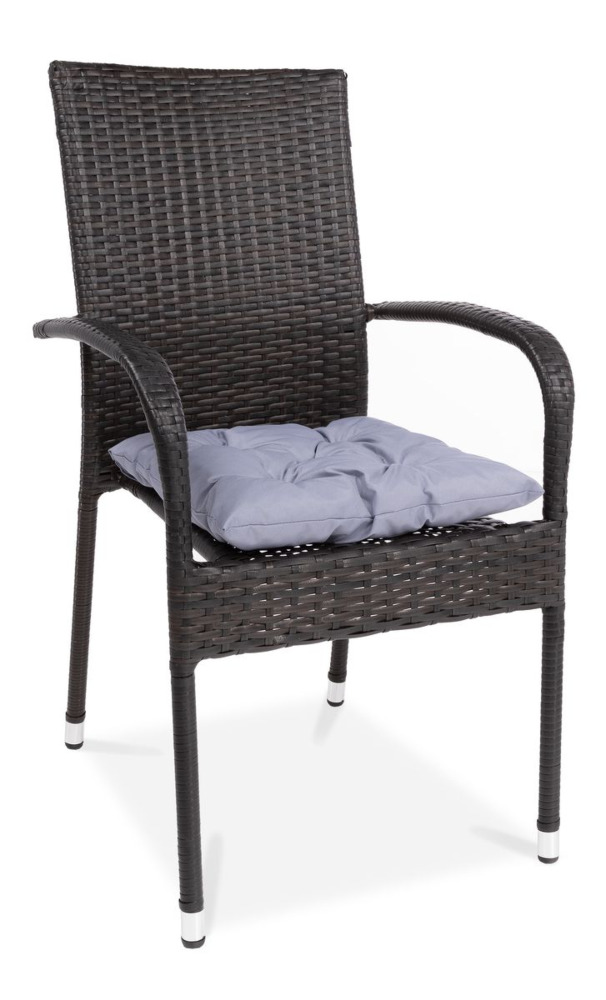 Poduszka na krzesło Classic Graphite 40x40cm - MOODME