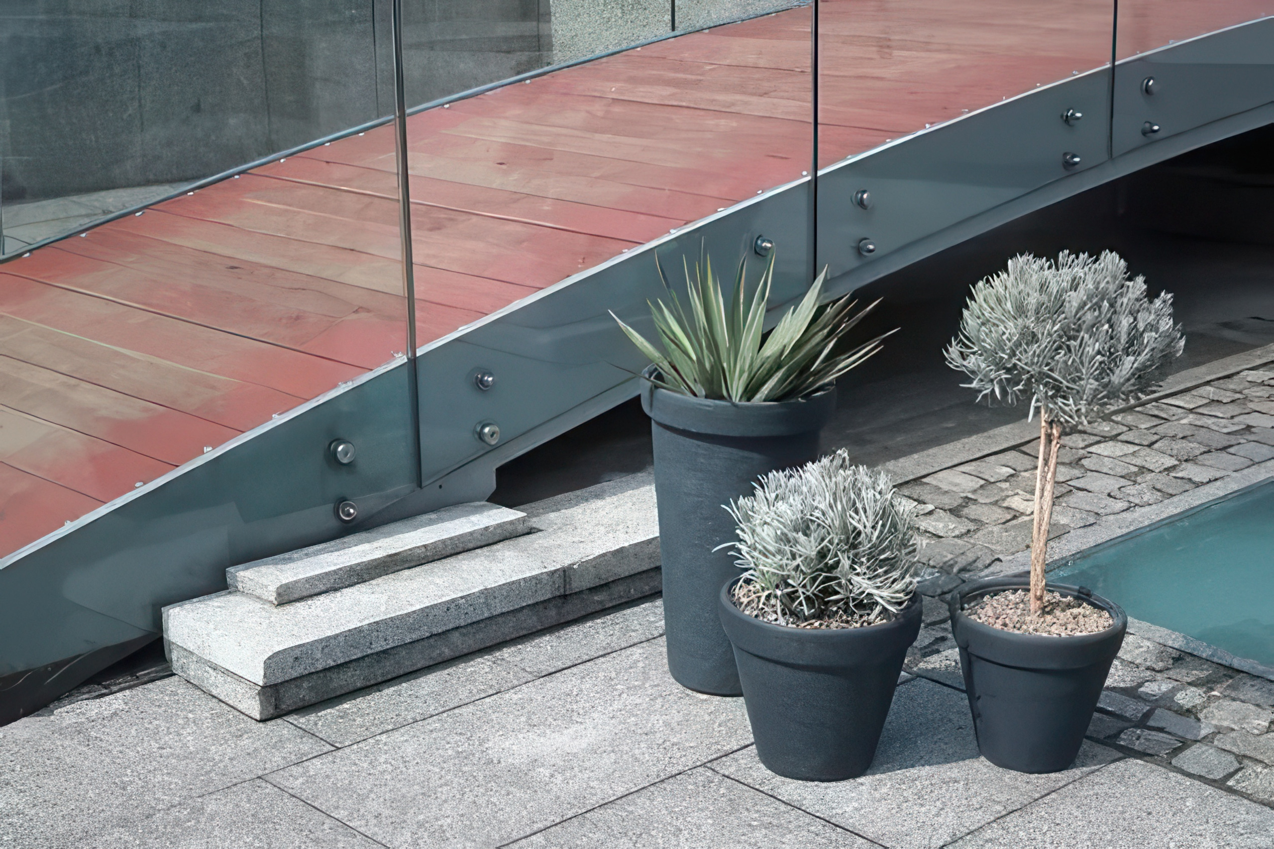 Пластикова кашпо Prosperplast Classic, діаметр 58 см, цегляний колір