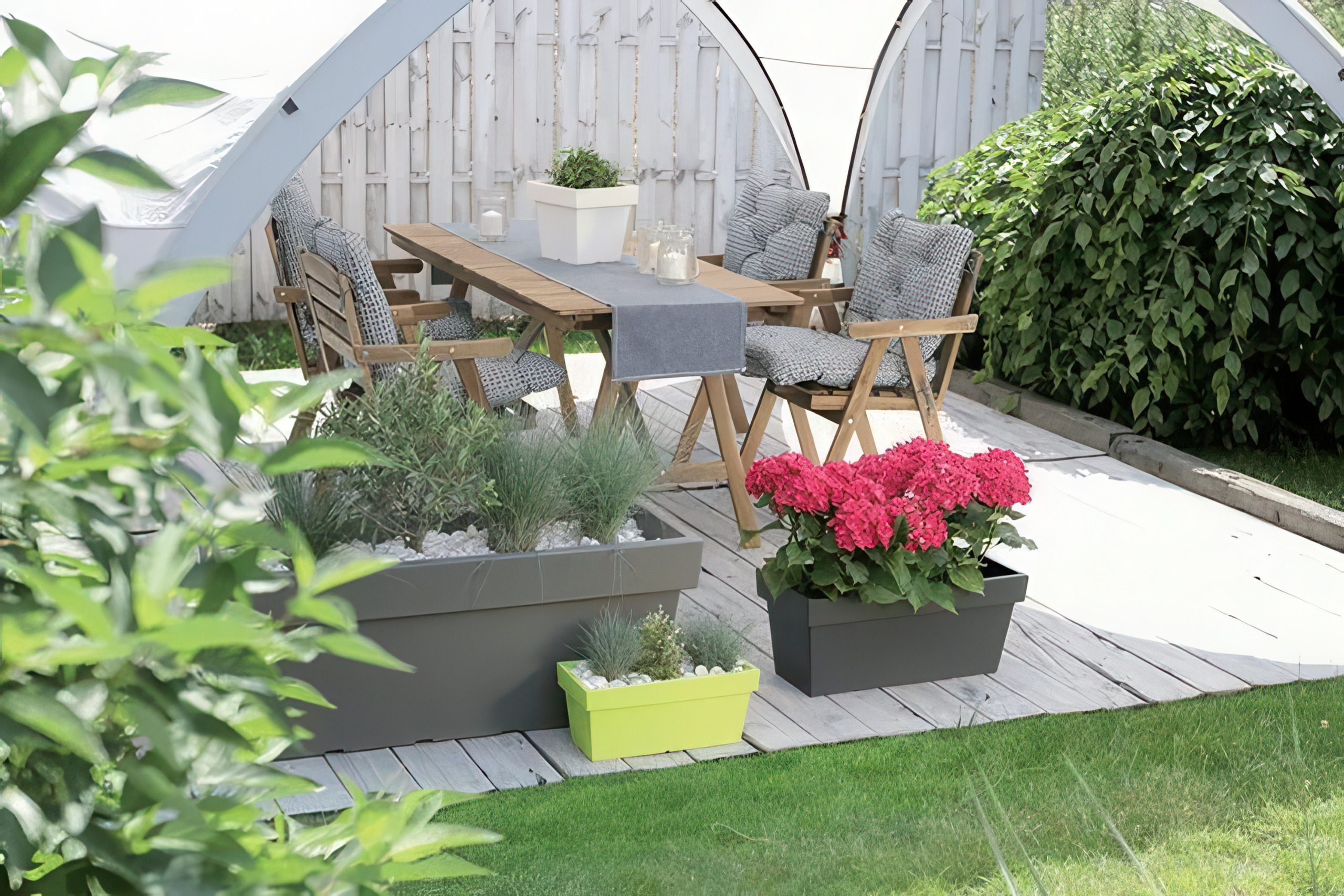 Прямокутний вазон 80 см Lofly Prosperplast, антрацит