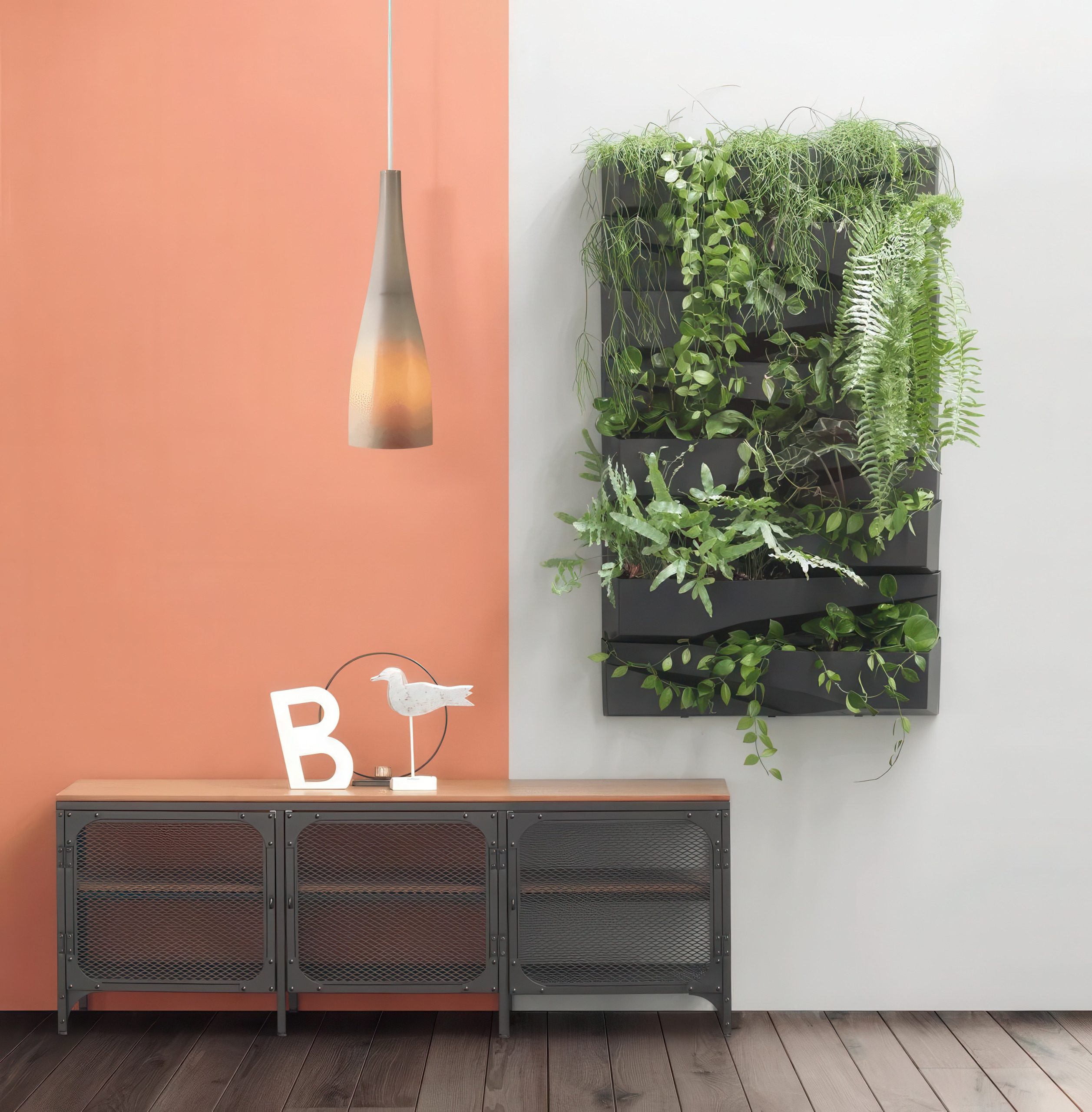 Вертикальний сад Cascade Garden Wall Prosperplast, антрацит