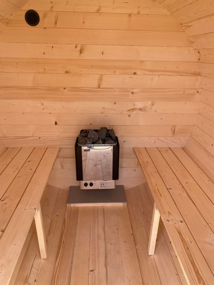 Sauna beczka do ogrodu śr. 200cm, gł. 200cm - FOCUS GARDEN