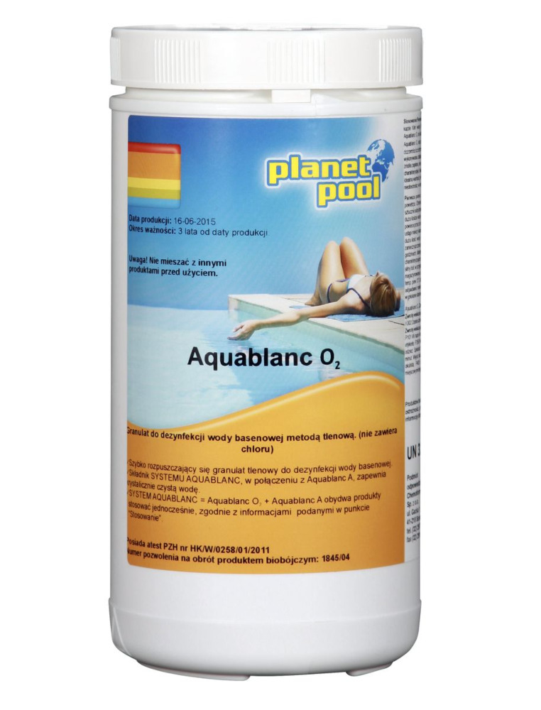 Aktywny tlen w granulacie Aquablanc O2 1kg - CHEMOFORM