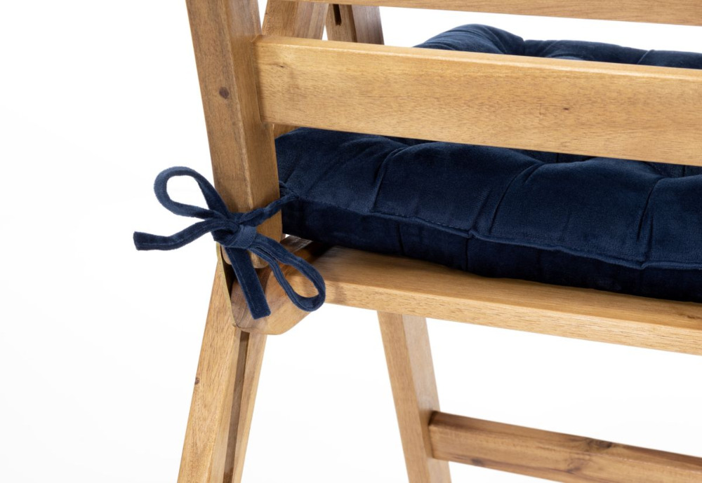 Poduszka na krzesło PIERRE 43x43, granatowy - MOODME