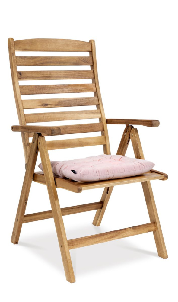 Różowa poduszka na krzesło 43x43 Pierre - MOODME