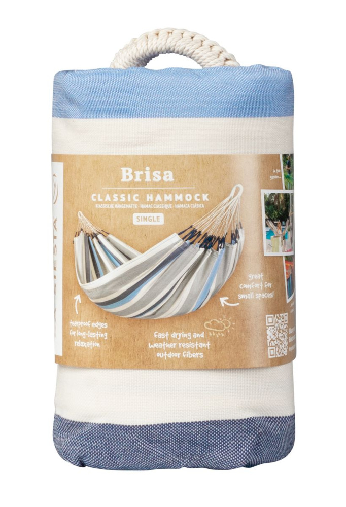 Klasyczny hamak jednoosobowy BRISA Sea Salt Outdoor - LA SIESTA