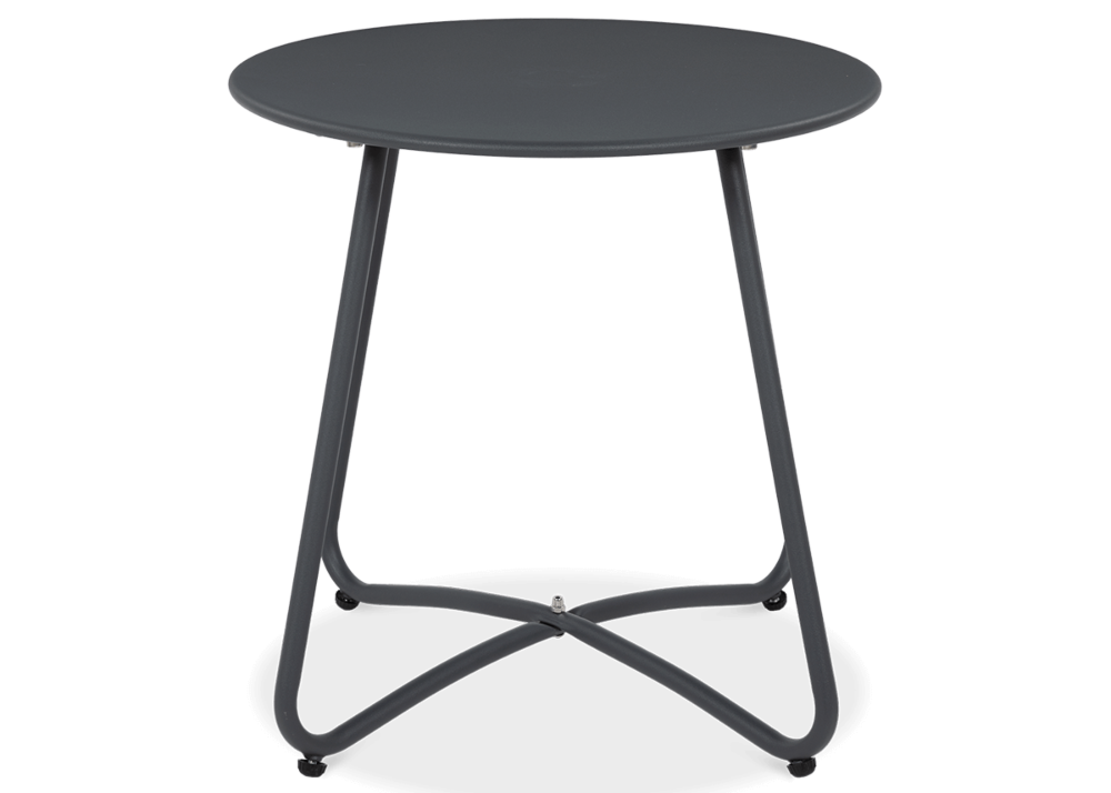 Możliwa kompozycja stworzenia zestawu stolika ART z ciemno-szarymi fotelami