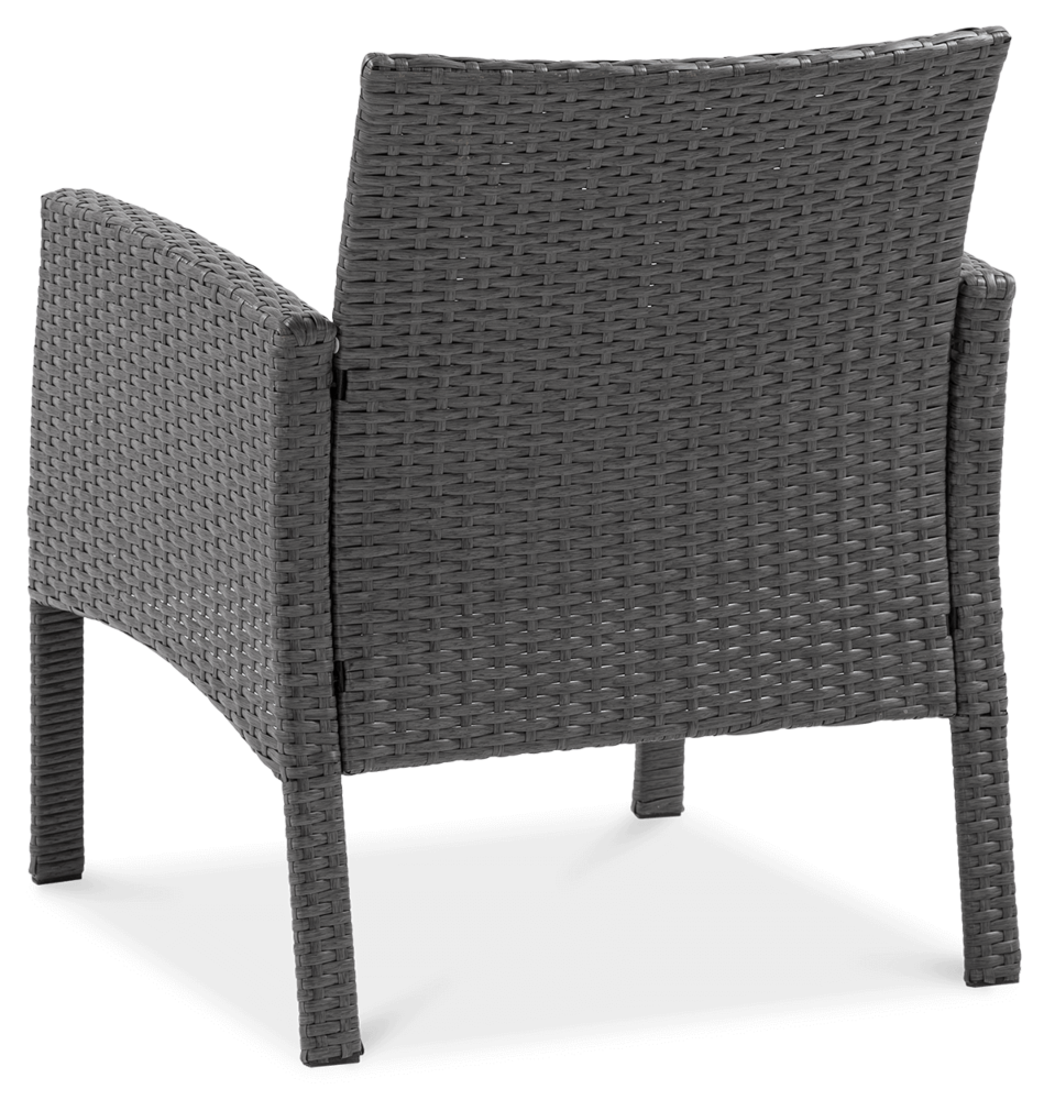 Tył fotela wykonanego z materiału technorattan