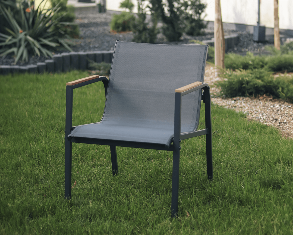 Krzesło w ogrodzie MANGO CAFFE Dark Grey