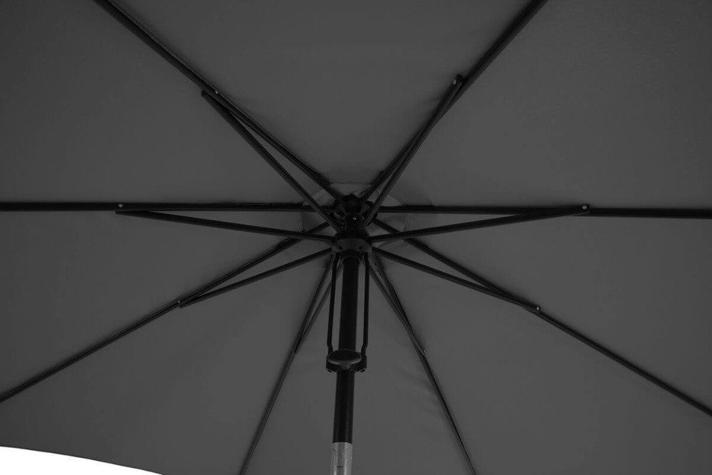 8 szprych w parasolu samos 3m w kolorze ciemno szarym