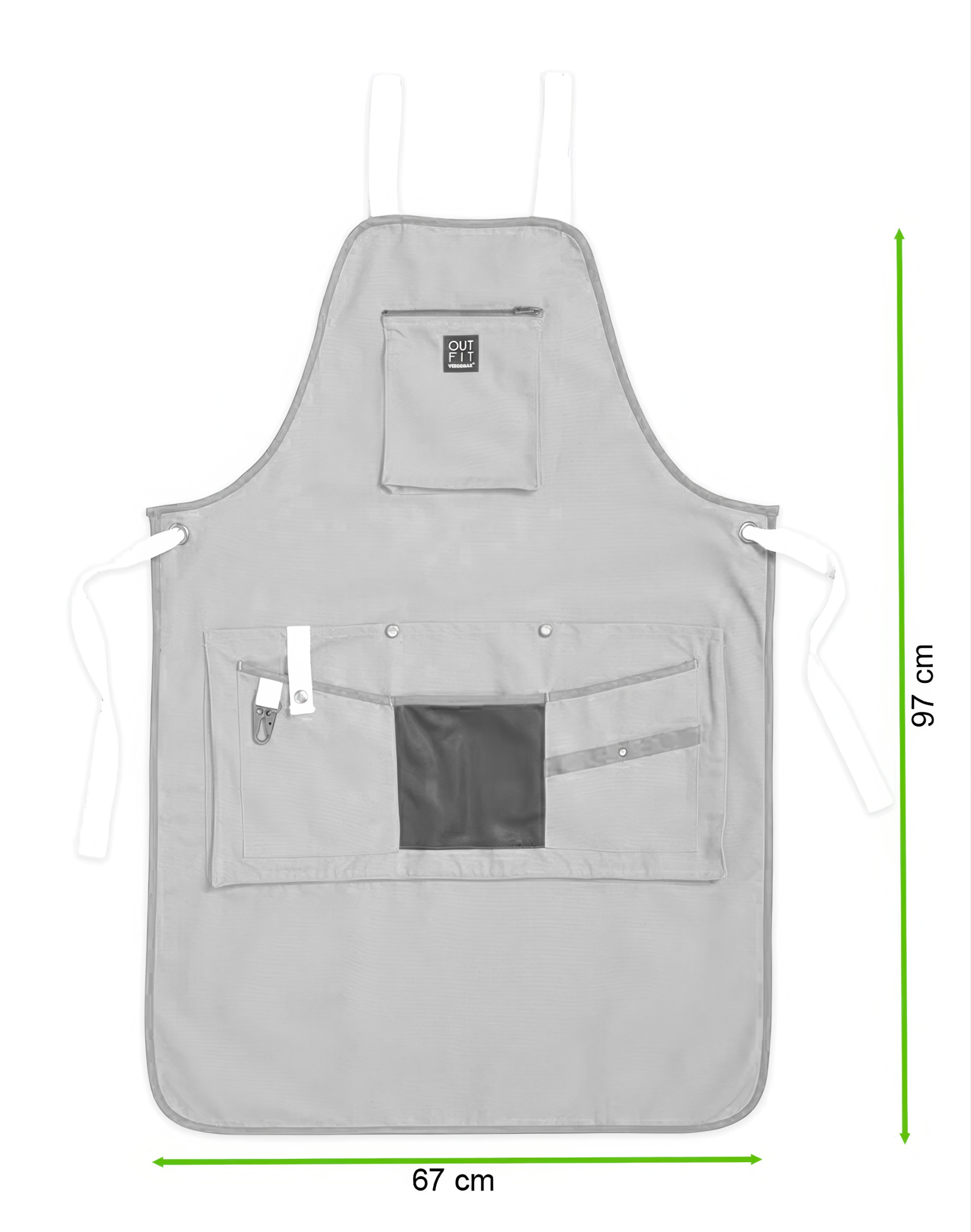 Розміри садового фартуха Verdemax LIGUSTRO TECHNICAL Beige