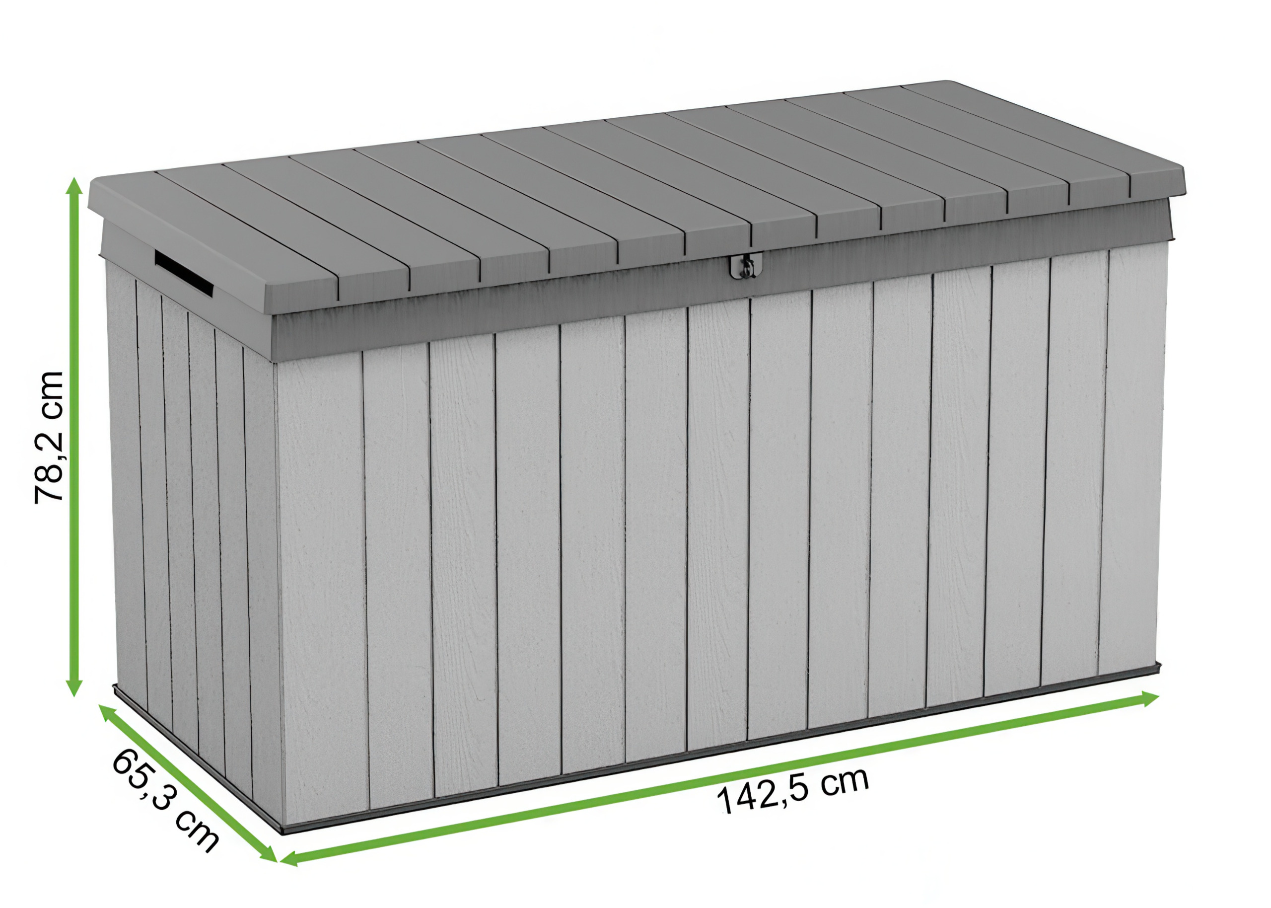 Розміри скрині DARWIN BOX 570L Grey