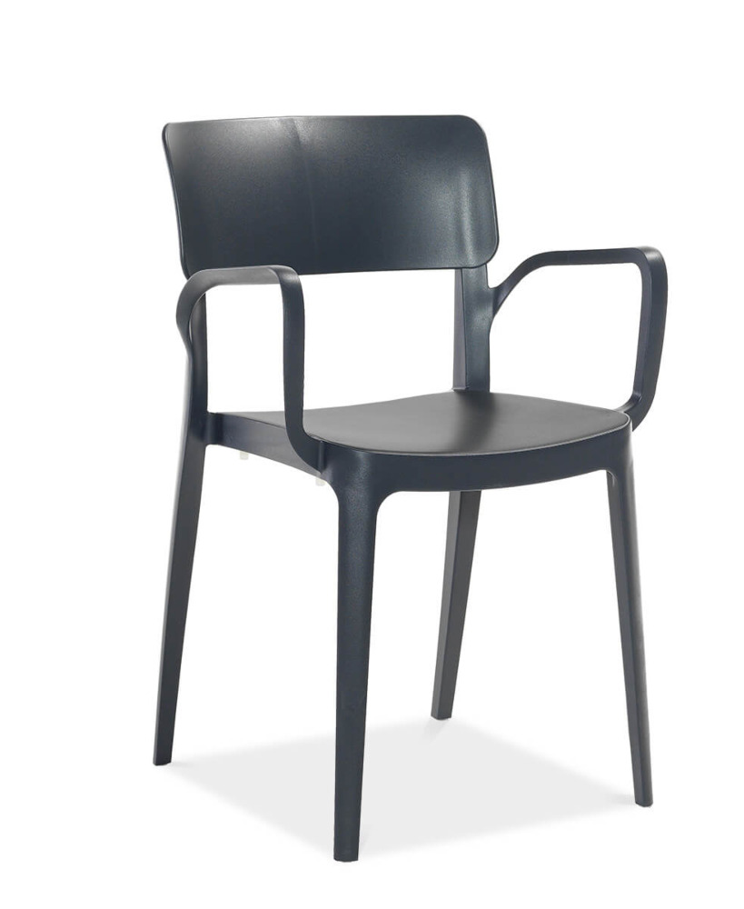 Krzesło z zestawu mebli ogrodowych PANORA 4+1 antracyt 