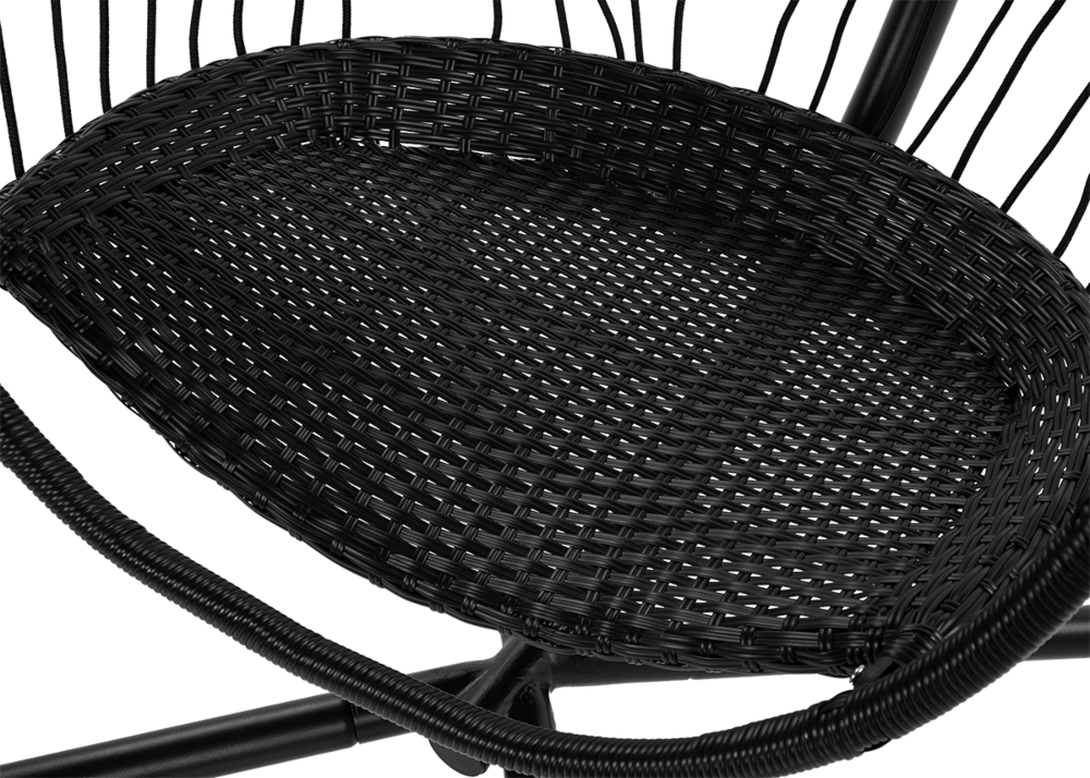 Fotel kokon wiszący Harmony Black - FOCUS GARDEN