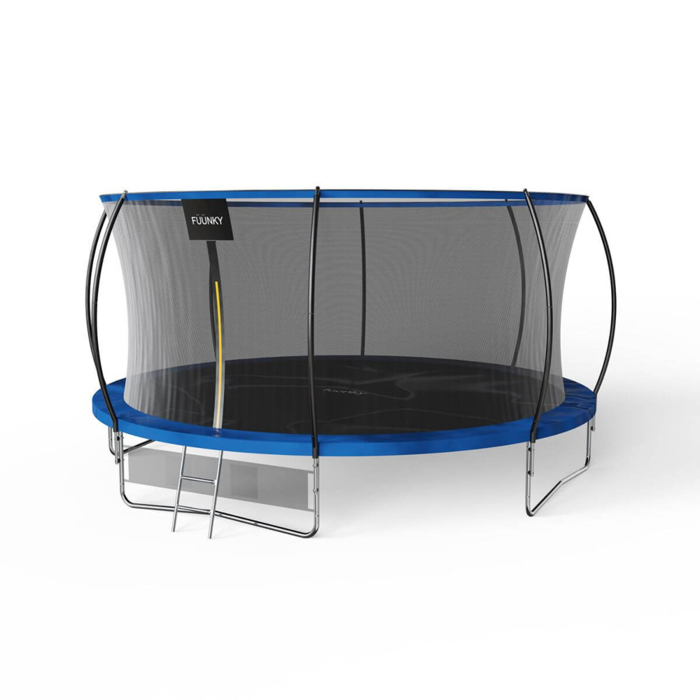 niebieska trampolina dla dzieci fuunky 457cm