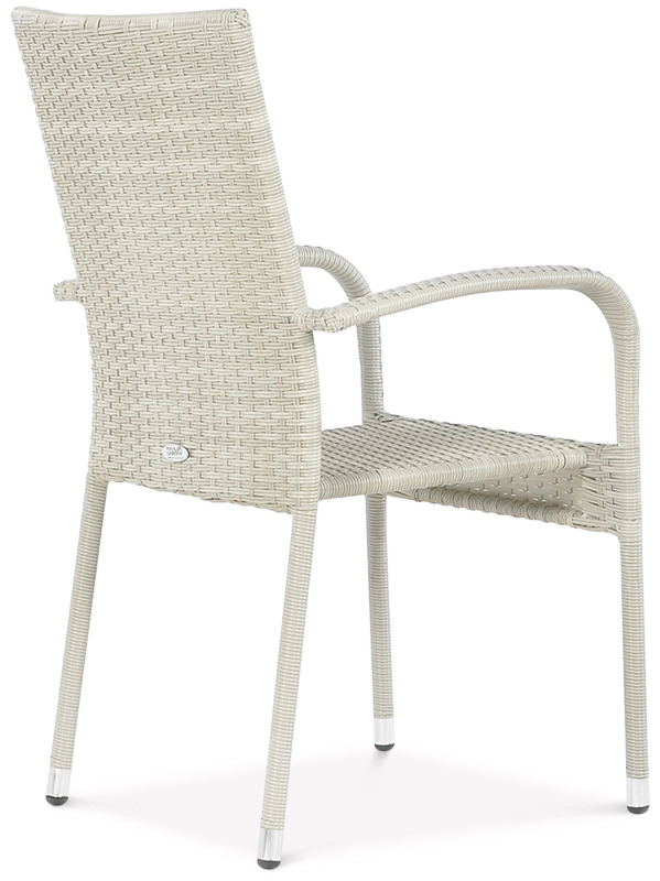 Krzesło z technorattanu FIESTA White - tył