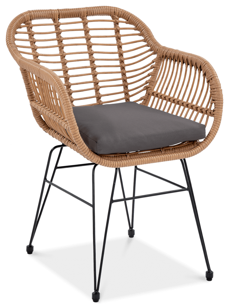 Stół i krzesła na balkon KUBU 2+1, Beige - FOCUS GARDEN