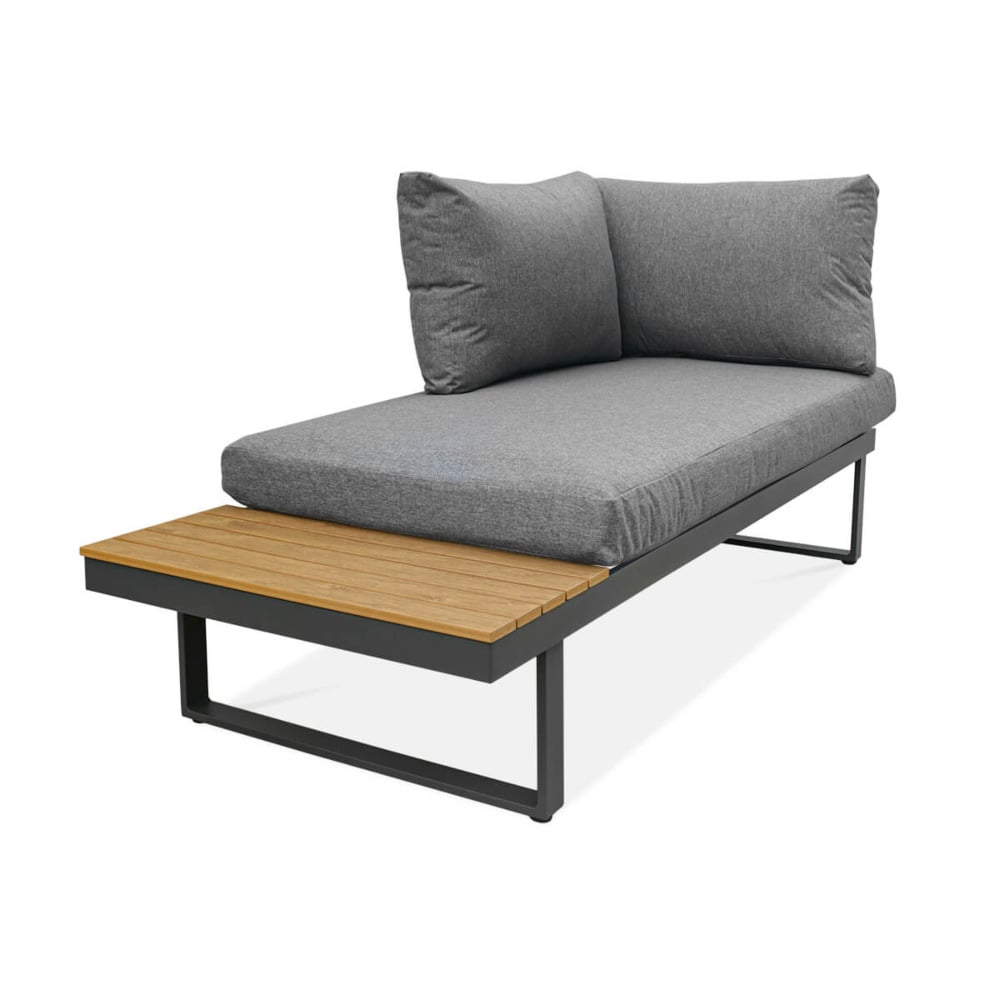 Pojedyncza sofa jako jeden z elementów modularnych narożnika tulip dark grey