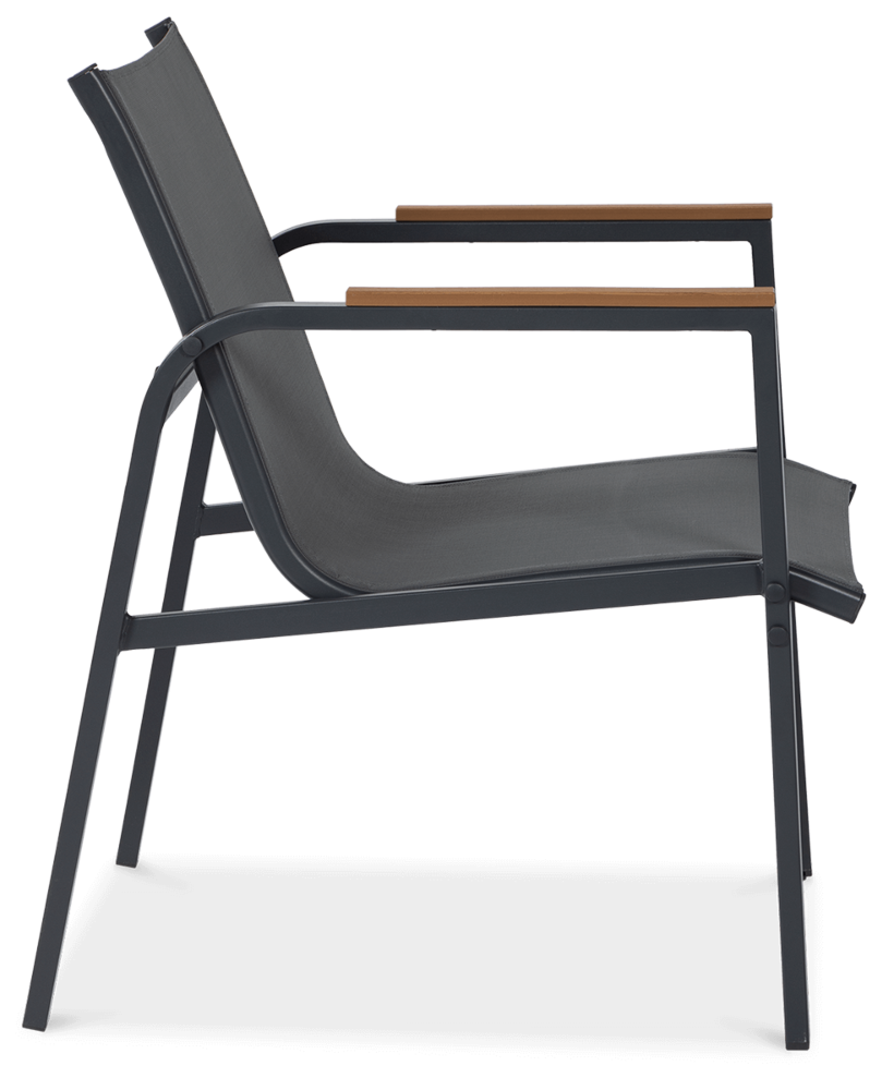 Bok krzesła Mango Caffe Dark Grey