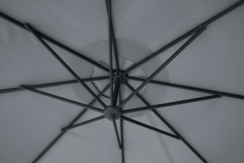 Zbliżenie na ośmioszprzychową czaszę parasola sanotrini 