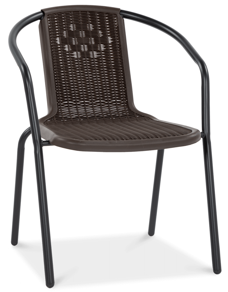 przód brązowego krzesła simple