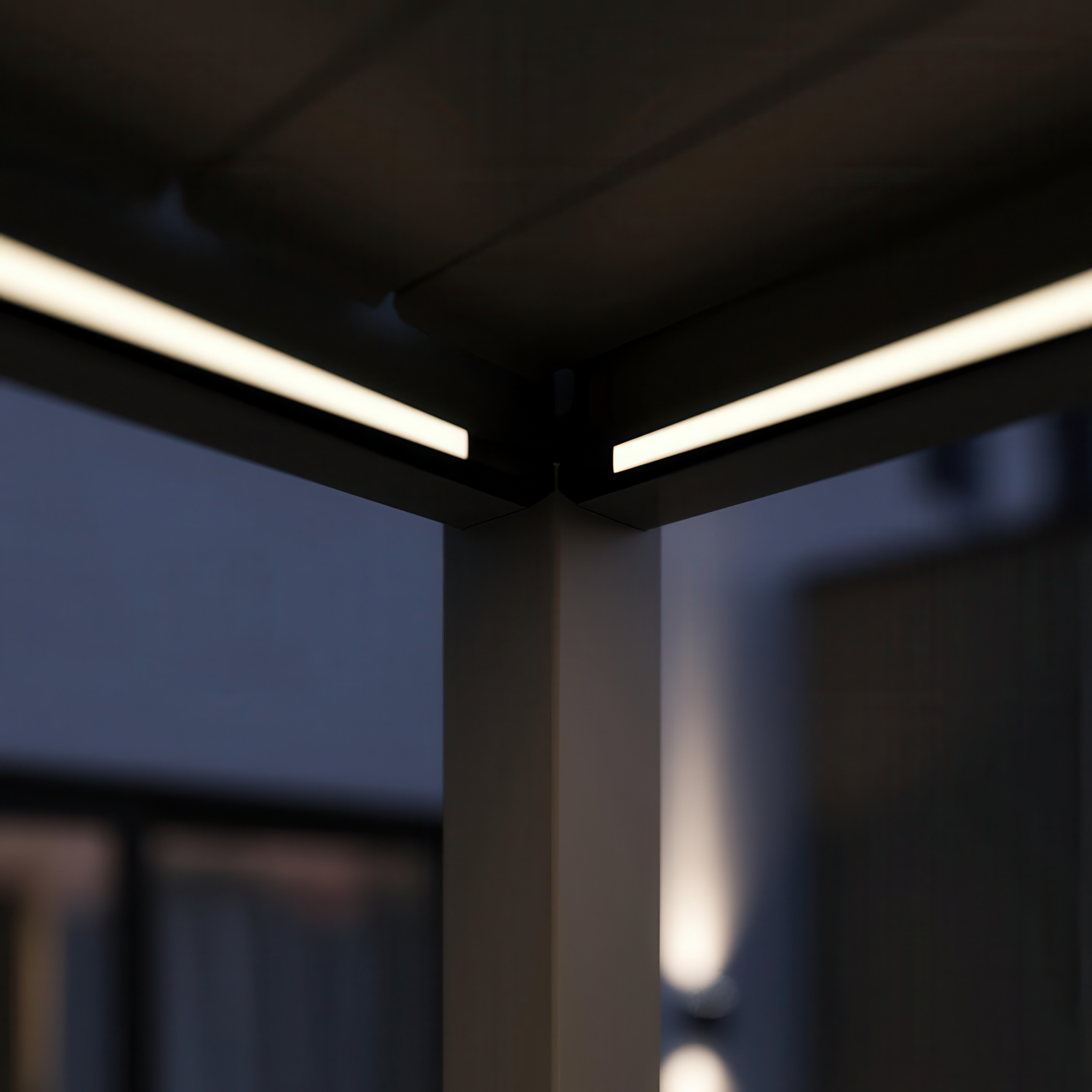 біокліматична пергола Gutroof ELEGANCE AUTOMATIC LED 3x6 Taupe